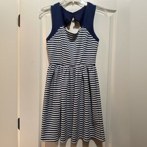 Altar'd State Navy and White Striped Dress